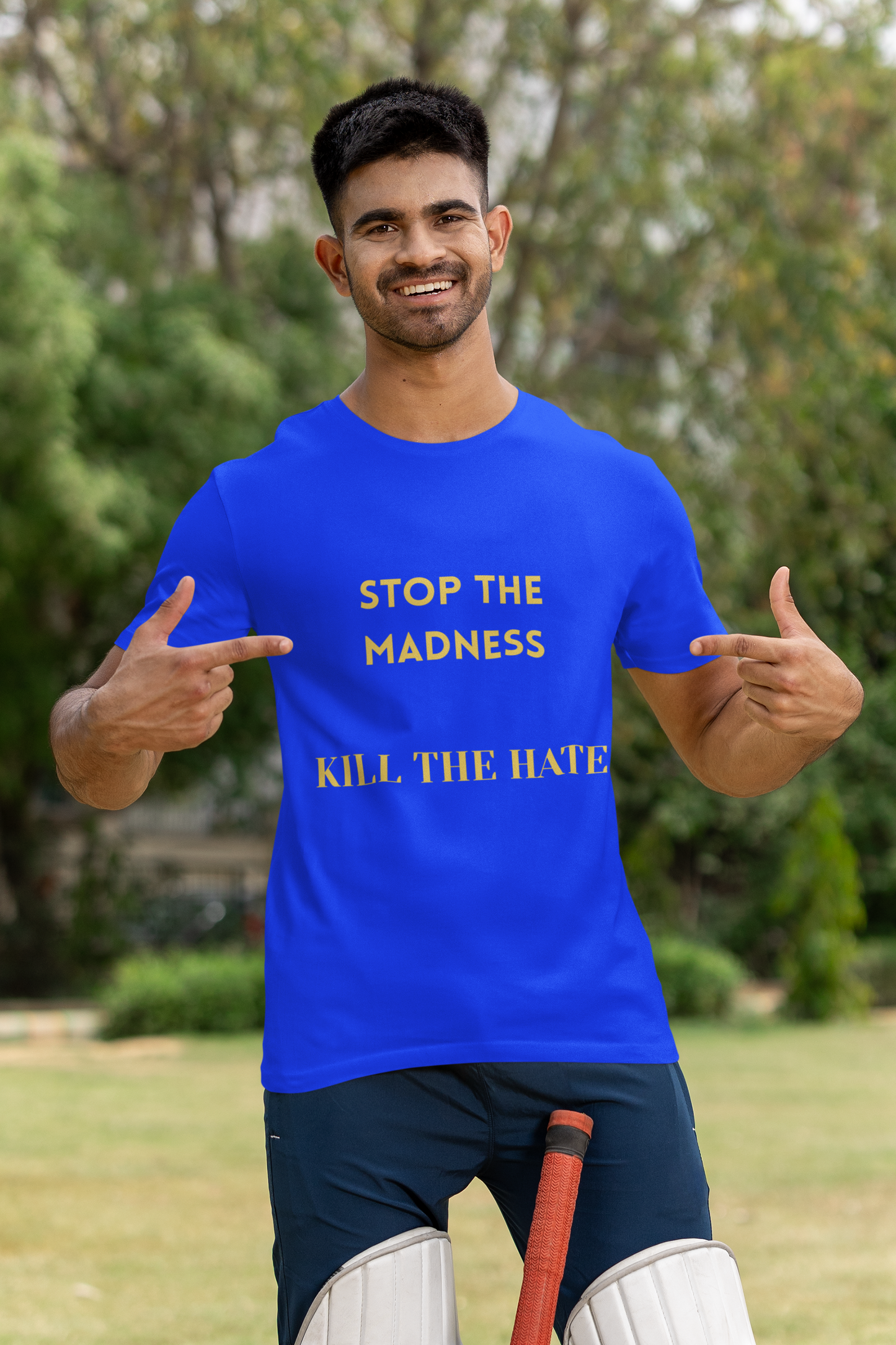 Stop The Madness Kill the Hate — Plus Size Text Tee (Black)